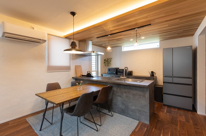 無垢材をふんだんに使用した住空間