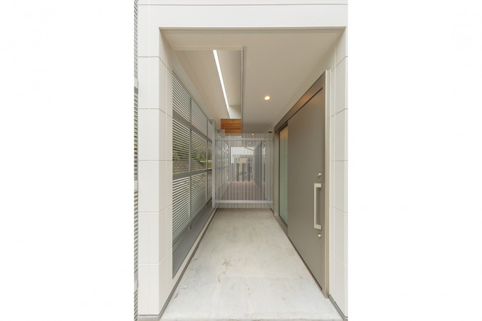 外観のアクセント“格子”