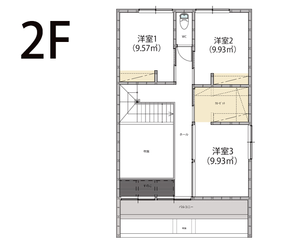 2F間取り図