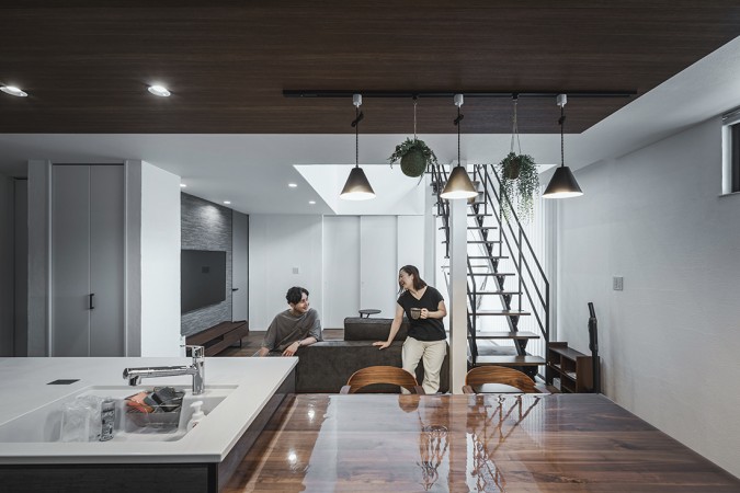 グレーを基調としたインテリアデザイン