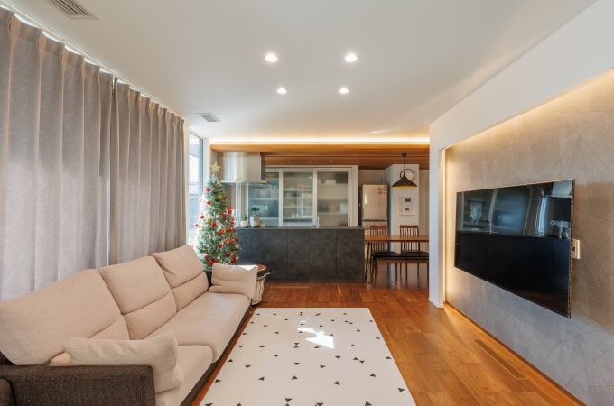 空間を柔らかく照らす照明計画