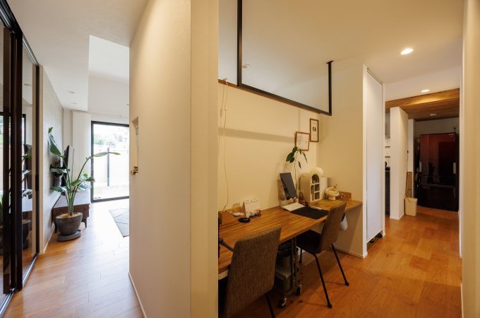 回遊動線を駆使した無駄のない間取り