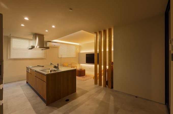 視線が奥に抜ける開放感を感じる工夫