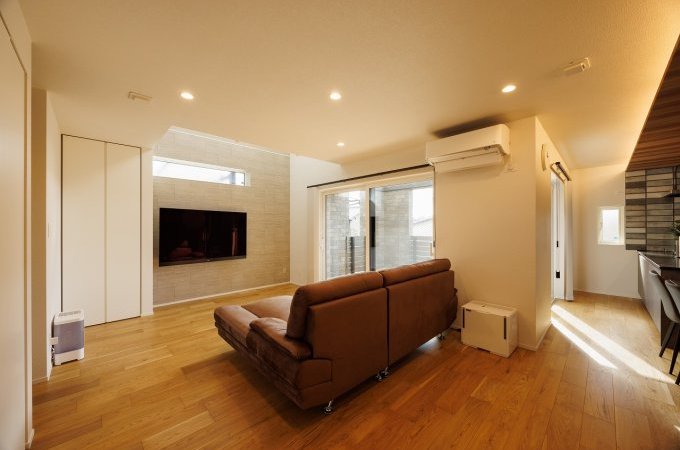 LDKと中庭の一体空間