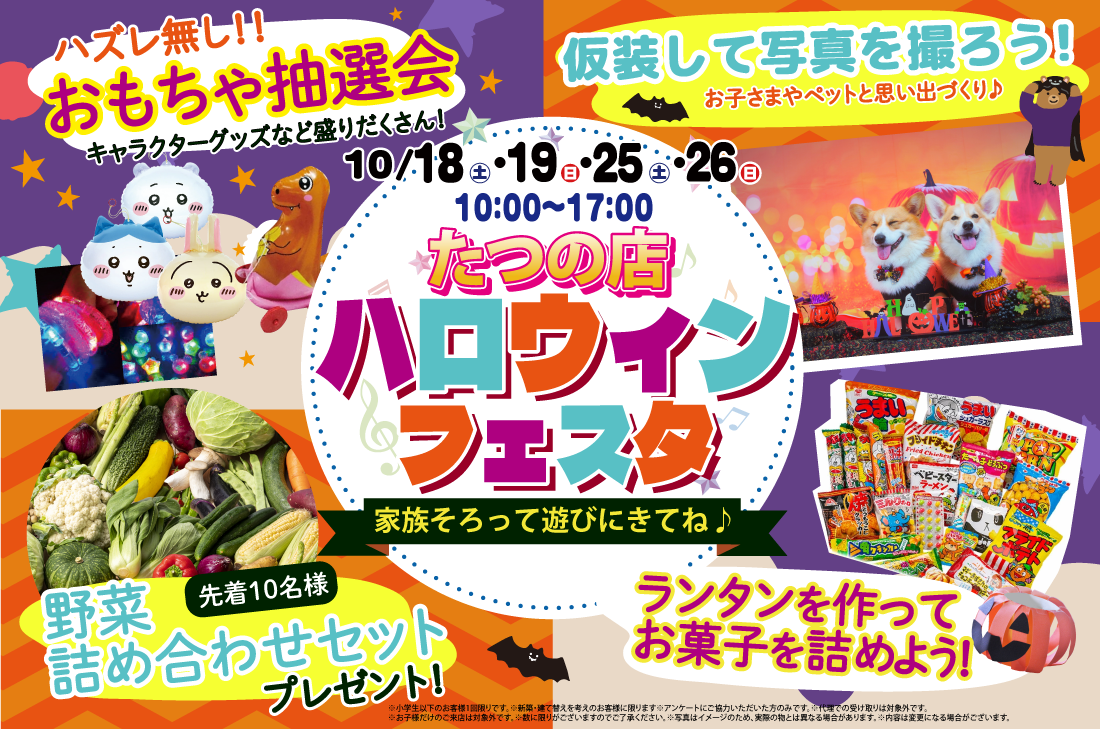 【イベント開催】たつの展示場 ハロウィンフェスタ2025🎃