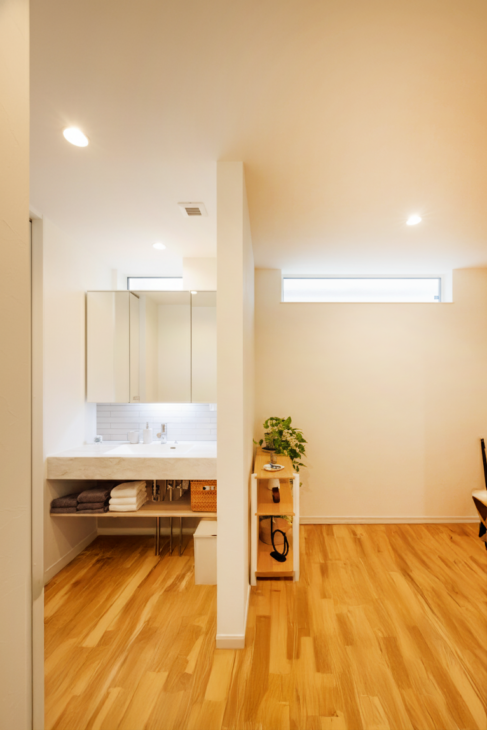 モデルハウス_オープン洗面台