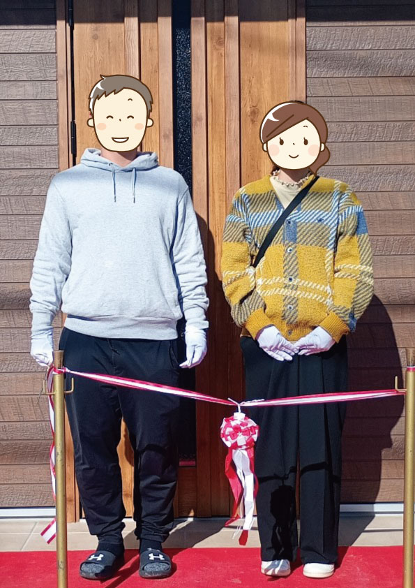 無垢床と漆喰の壁を取り入れたリビングがお気に入りです！