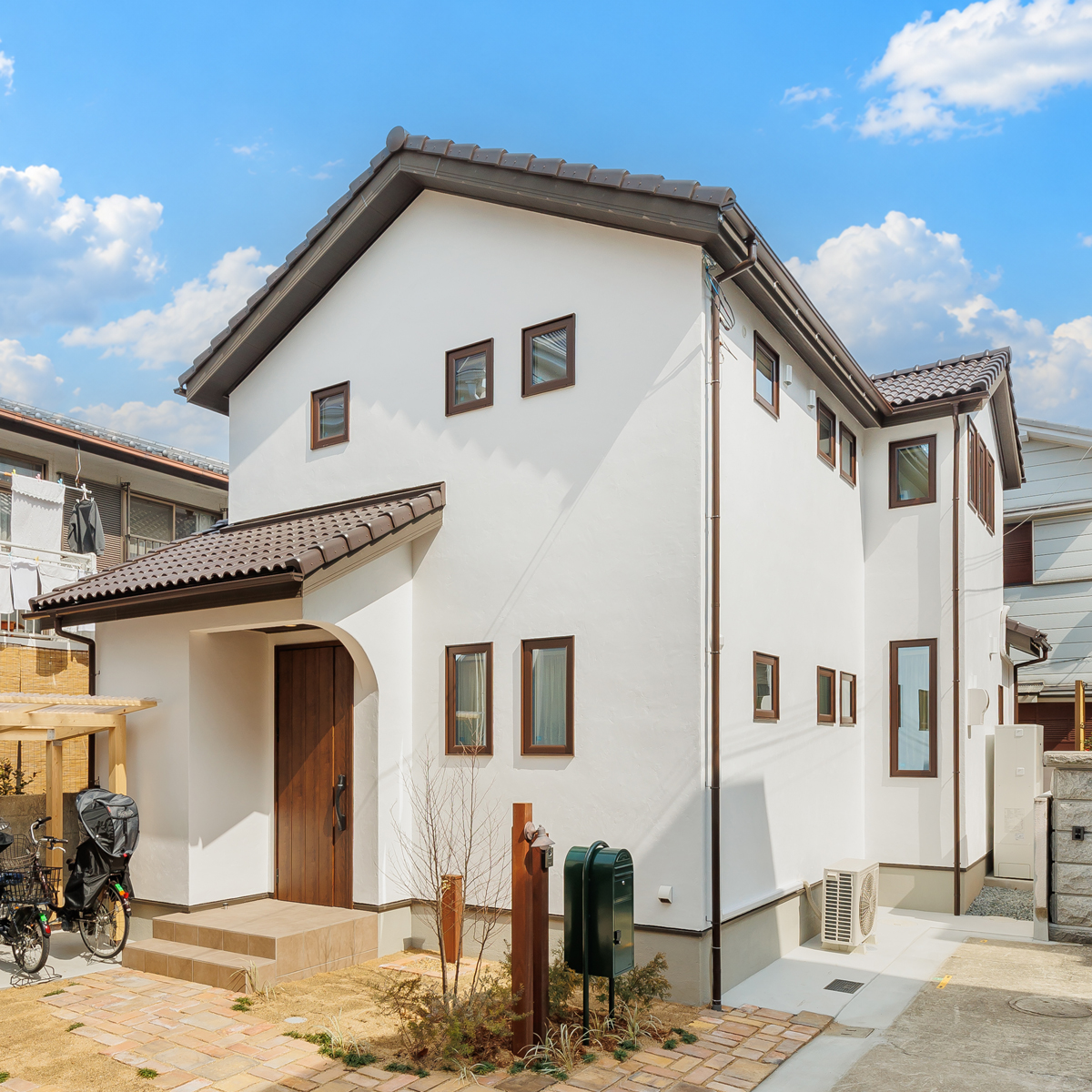 奥様お墨付き！素材にこだわった南欧風のお家